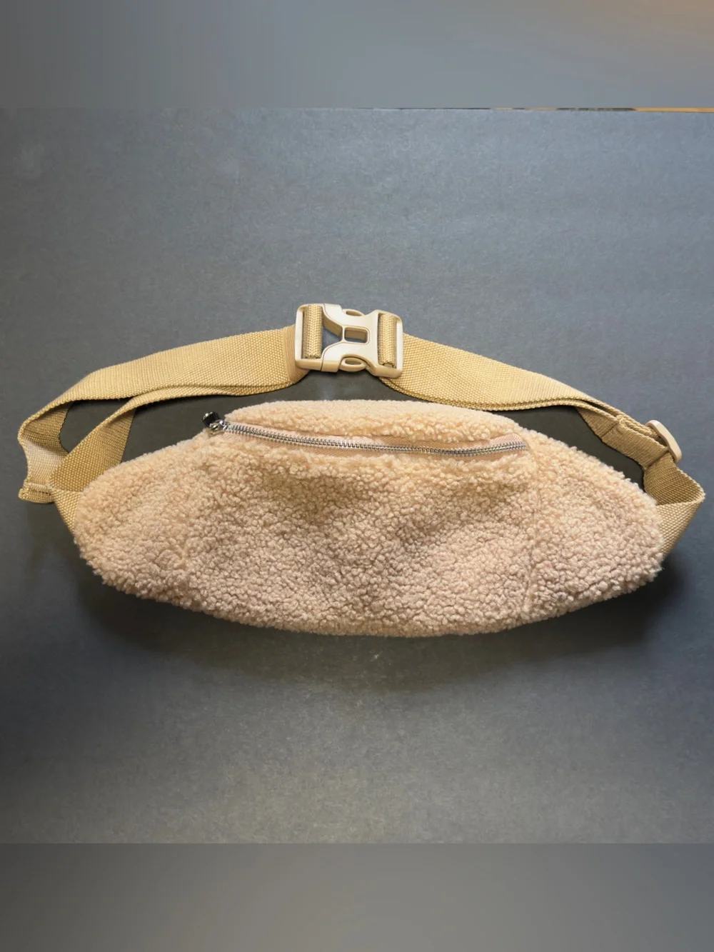 GAP Sherpa Beige Crossbody Belt Bag